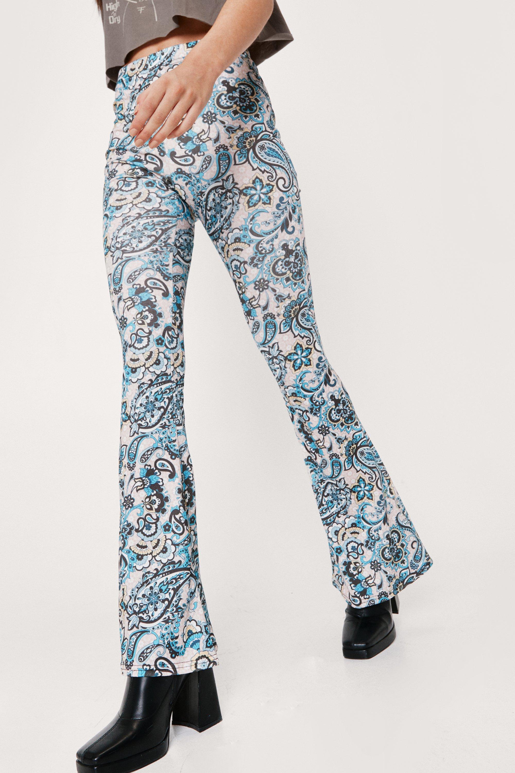 Paisley hot sale print flares